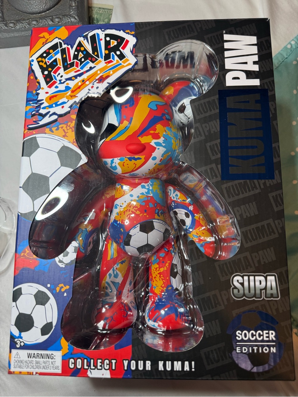 Kuma Paw Supa Soccer Edition Kids Toy - Red, Blue, Yellow & White